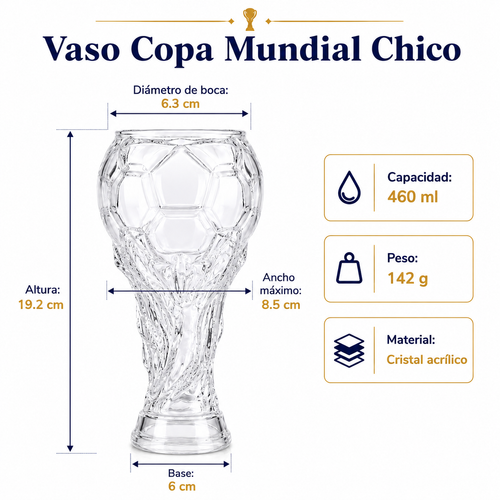 Vaso tipo Copa Mundialista - 460 ml